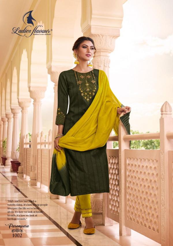 Ladies Flavour Parampara Fancy Kurti With Bottom Dupatta Collection